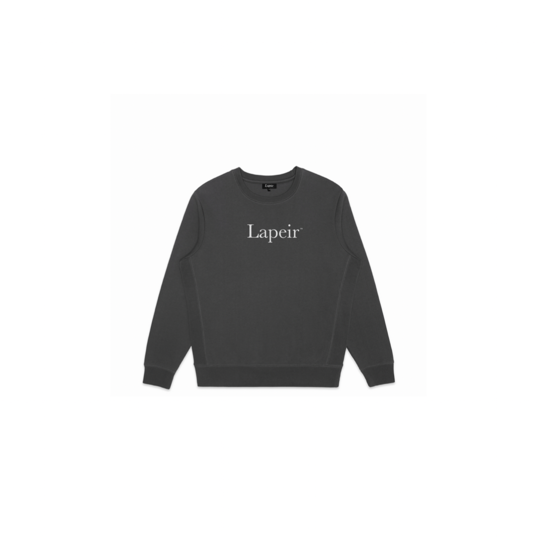 Midnight Storm Gray Lapeir Crewneck Sweatshirt